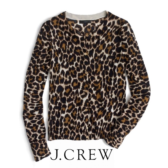 J. Crew Sweaters - J. Crew NWT Jackie leopard cardigan